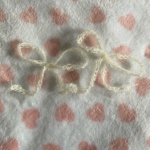 White mohair bows